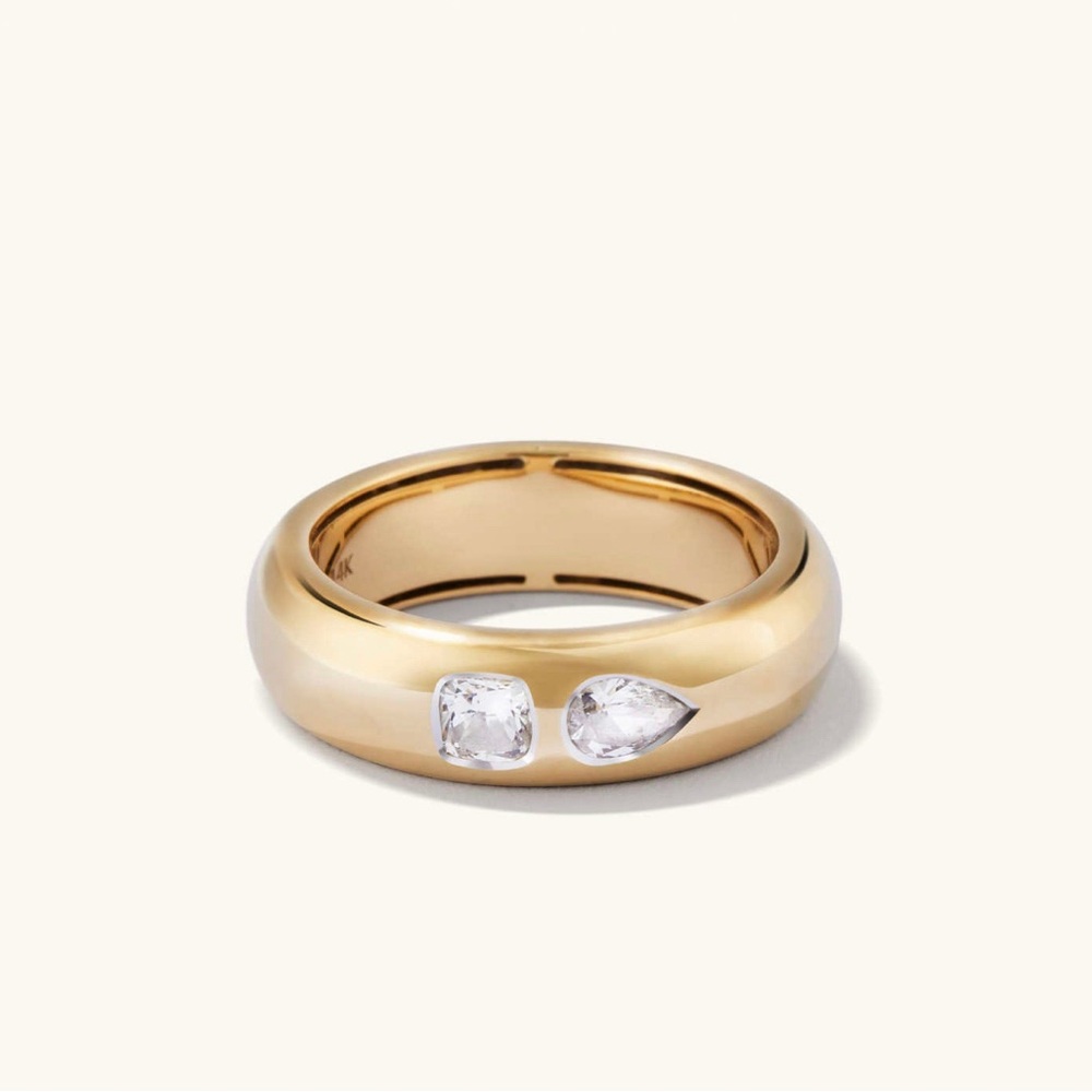 Mejuri 14k gold and .5 CT diamond ring size 6